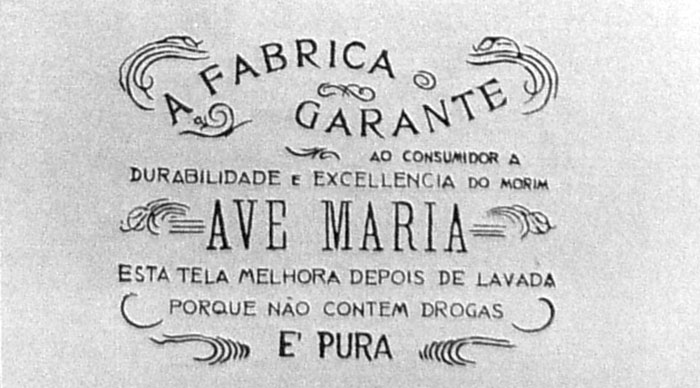 Detalhe do anúncio do Morim Ave Maria, um dos principais produtos da C.T.I. Acervo MISTAU